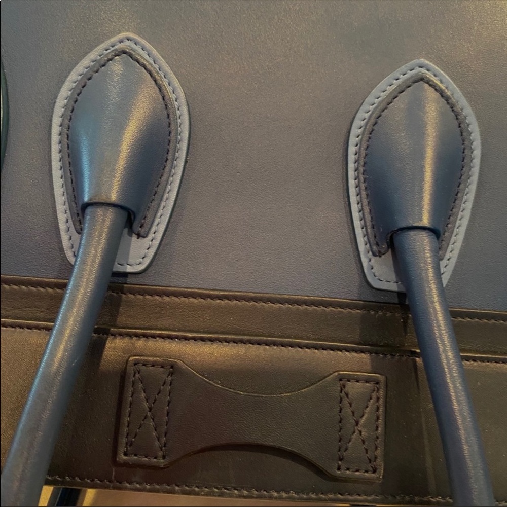 SOLD ON OTHER APP Celine Blue Multi Micro Tote - Picture 8 of 16